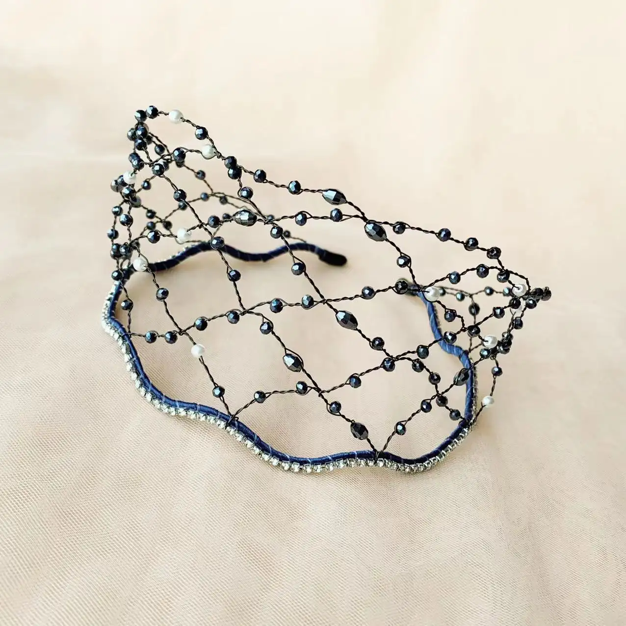 Handmade Beaded Hair Hoop In Korean Version