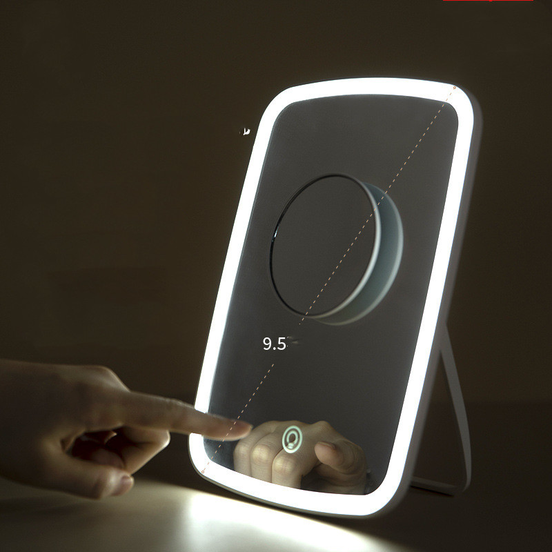Borsa Trucchi Folding Desktop LED Makeup Mirror