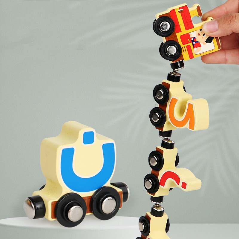 Title 6, Train magnétique russe arabe, jouets pour enfants