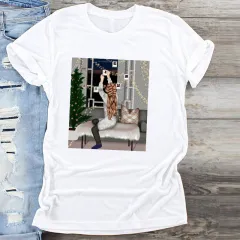 Christmas Short-sleeved Round Neck Girlfriends Outfit - C20 - View 1
