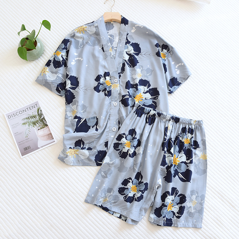 Title 4, Rayon Dames Pyjama met Korte Mouwen en Shorts L...