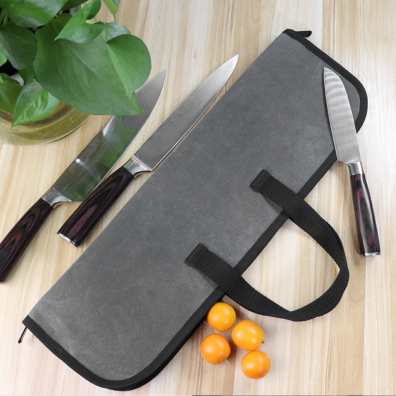 Title 3, Chef knife storage bag for safe and easy transp...