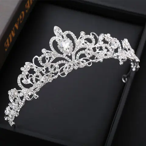 Baroque Crown Headband Bridal