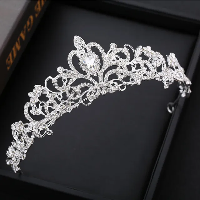 Baroque Crown Headband Bridal Crown Silver - Shop at LoveMi