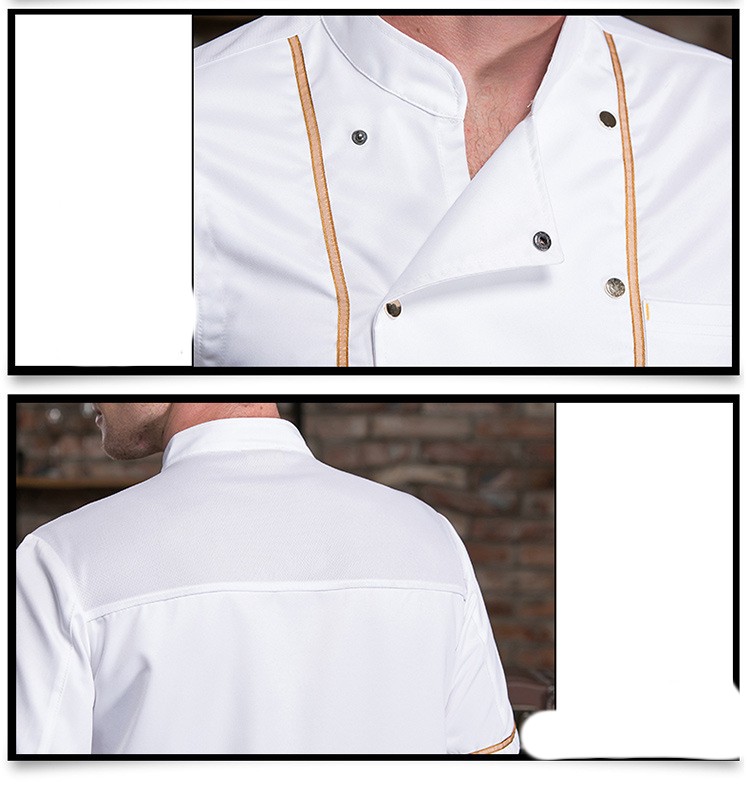 Chef's Overalls Short Sleeve Men's Summer Thin Section