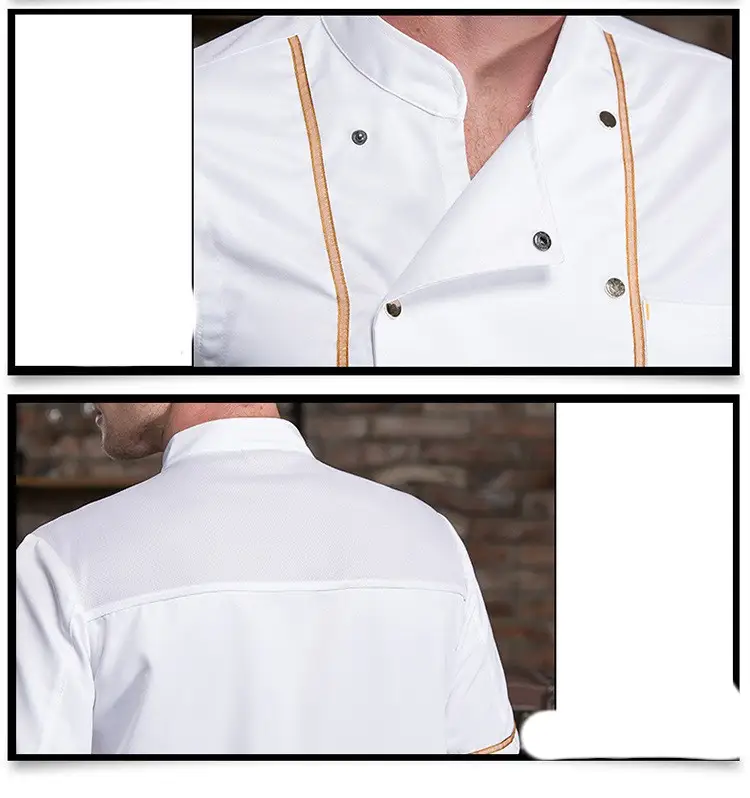 Chef's Overalls Short Sleeve Men's Summer Thin Section