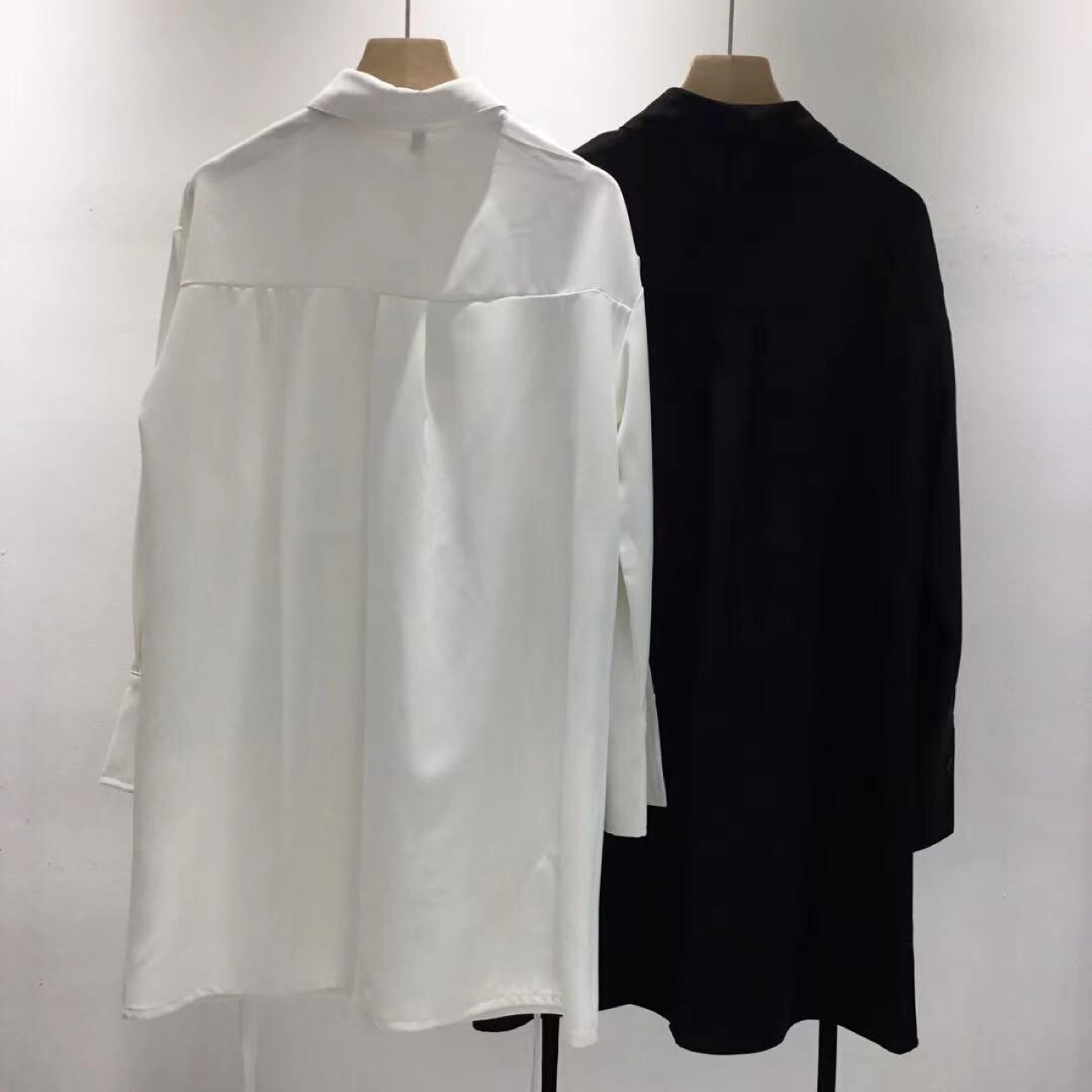 Street Design Sense Long-sleeved Mid-length Shirt Dress Women's Clothing