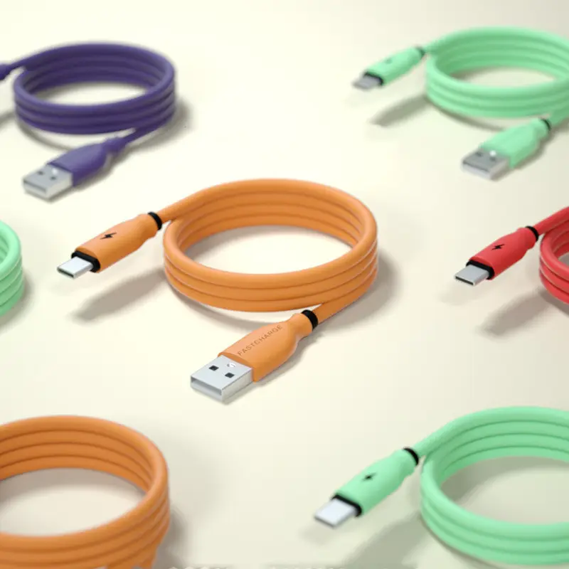 Compatible with Apple, Type-C Liquid Soft Rubber