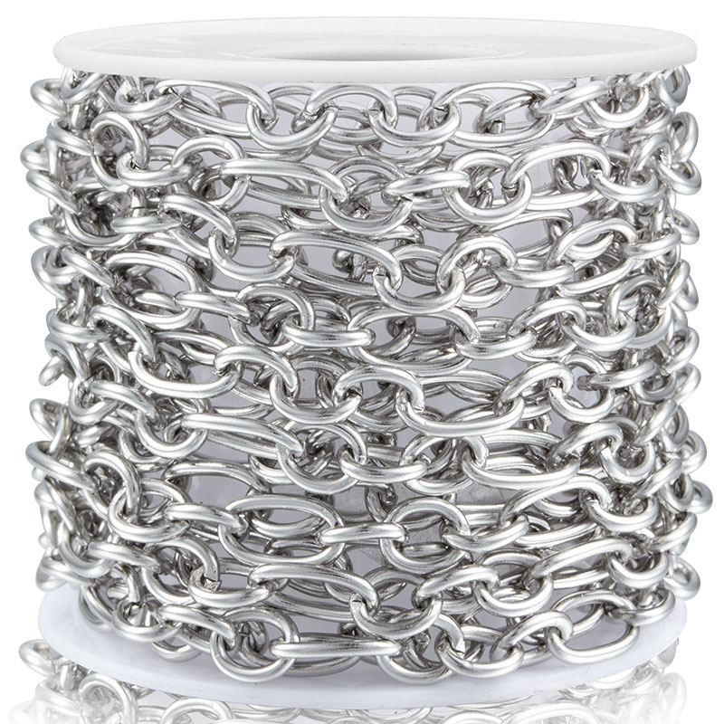 Titanium Steel Cross O-ring Chain Diy Necklace Bracelet