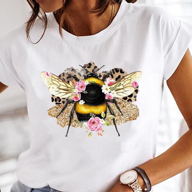 Title 26, Cartoon Dragonfly Sunflower Girl Fashion Top