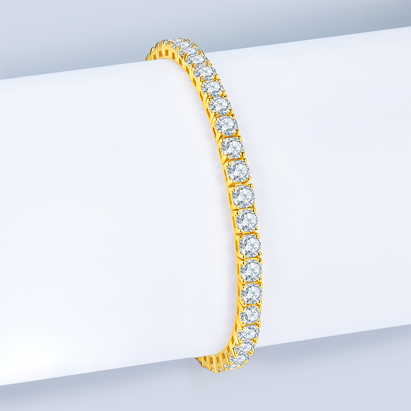 1Unique Luxury Fashion Mosan Diamond S925 Silver Bracelet Prohibit Tk Sales