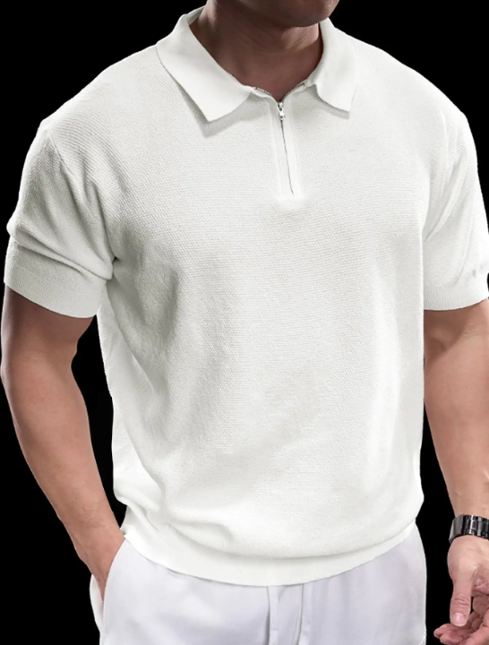 FlexKnit Active Knitted Zip Polo