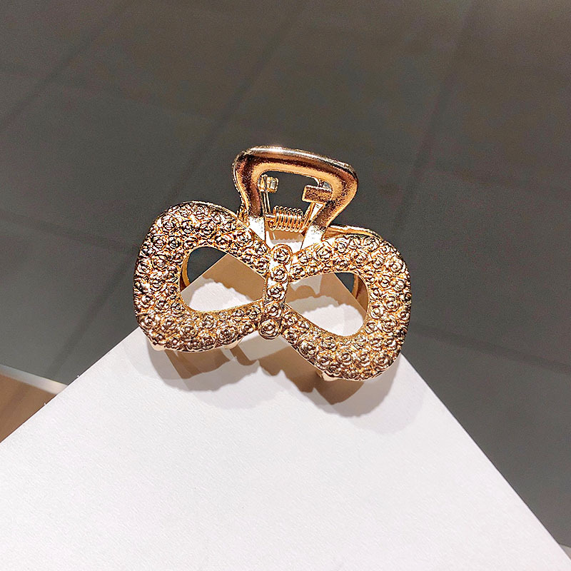 Textured Geometric Metal Bow Love Hairpin 8 Style - Shop at LoveMi