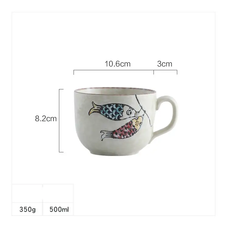 Ceramic Cup With Lid Large Capacity, Spoon Set Gift Box
