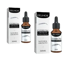 EELHOE Eyebrow Liquid - Black, Dense Natural Essential Oil Liquid For Thick Eyebrow Repair, Gentle Moisturizing Care Liquid - 2Pcs - View 1