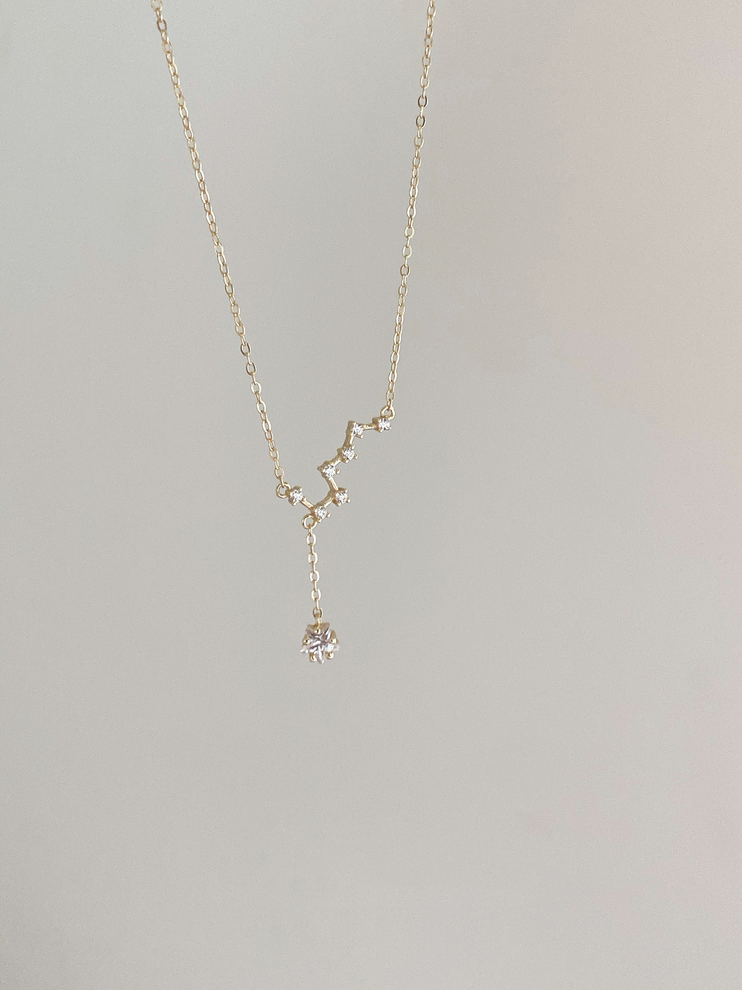 Big dipper necklace female (gold)