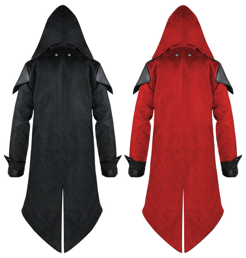 Men's New Medieval Halloween Retro Patchwork Coat