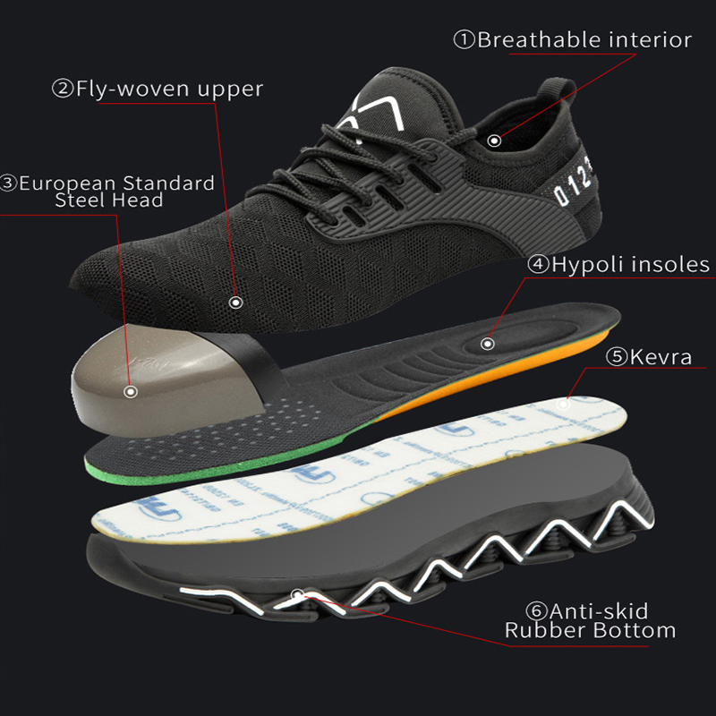 Title 7, Breathable flying woven anti-smash shoes