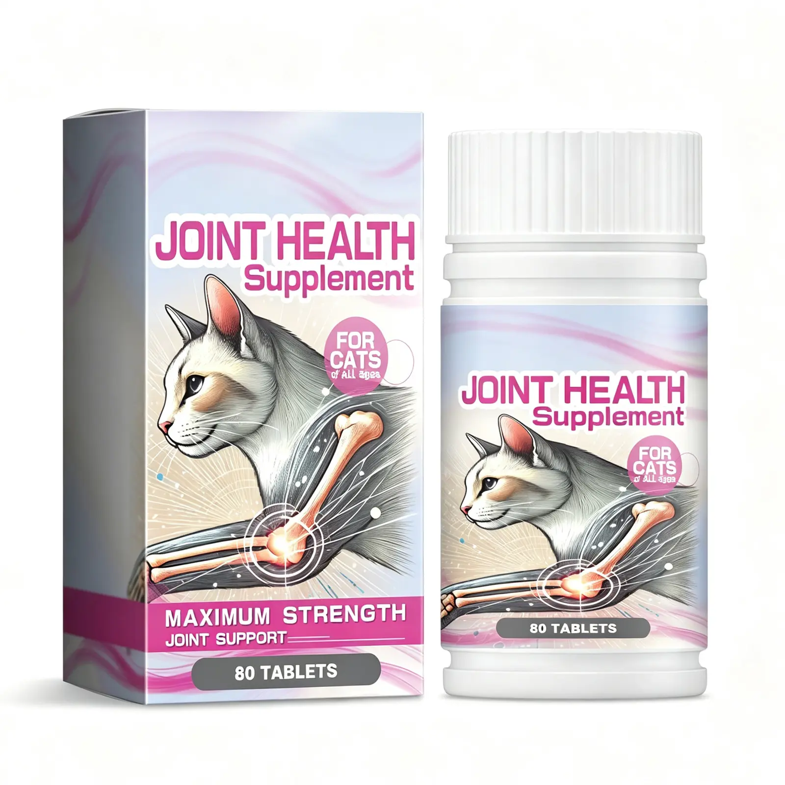 Cat Joint Health Support Tablets, Glucosamine Supplement