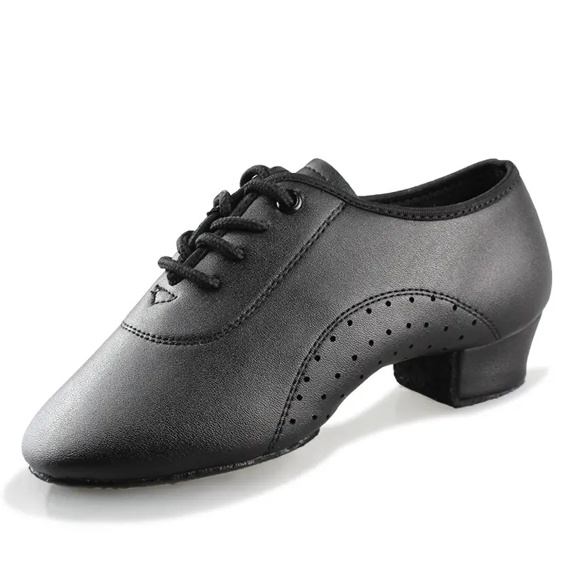 Children's Latin Dance Shoes Men's Middle Heel