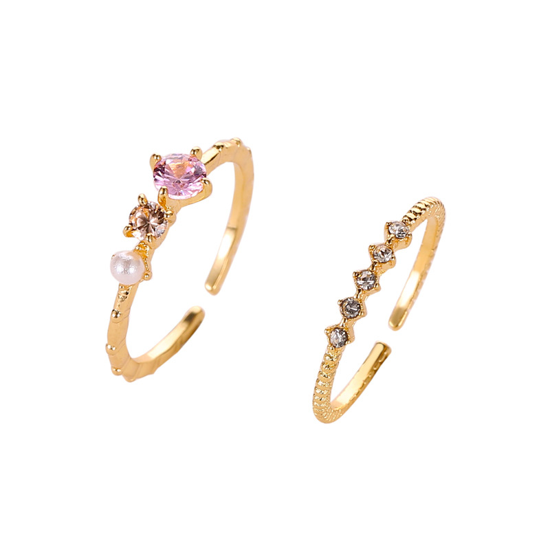 Simple Ring Female Two-piece Micro Inlay