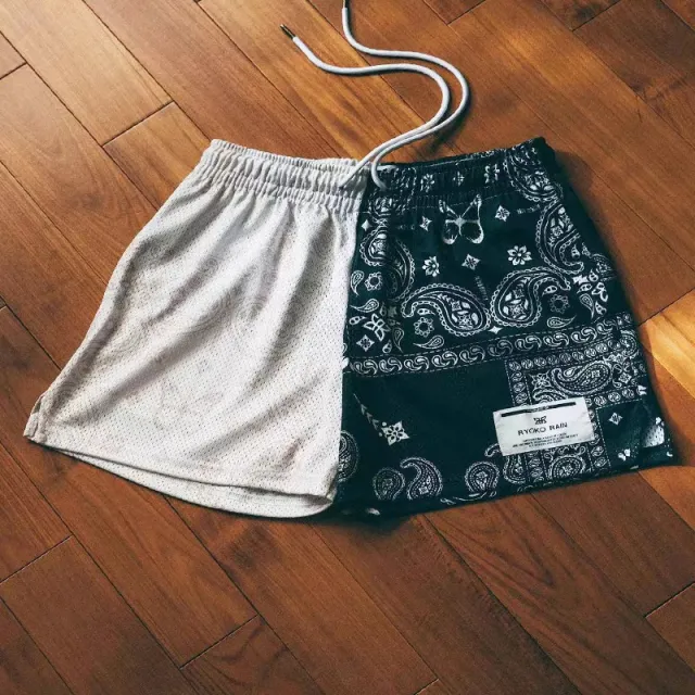 Shorts For Men And Women In Summer Casual Mesh Breathable And Loose Fitting Ab Face Cashew Flower 2Xl - Shop at LoveMi