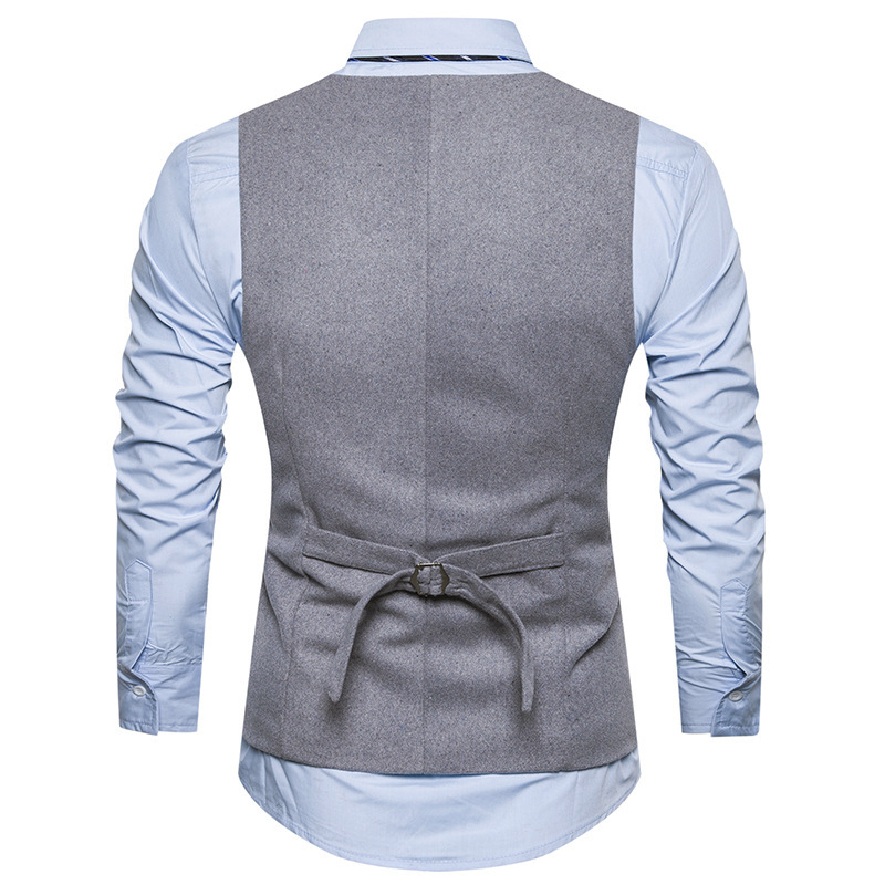 Title 2, Gilet professionnel de costume slim britannique...