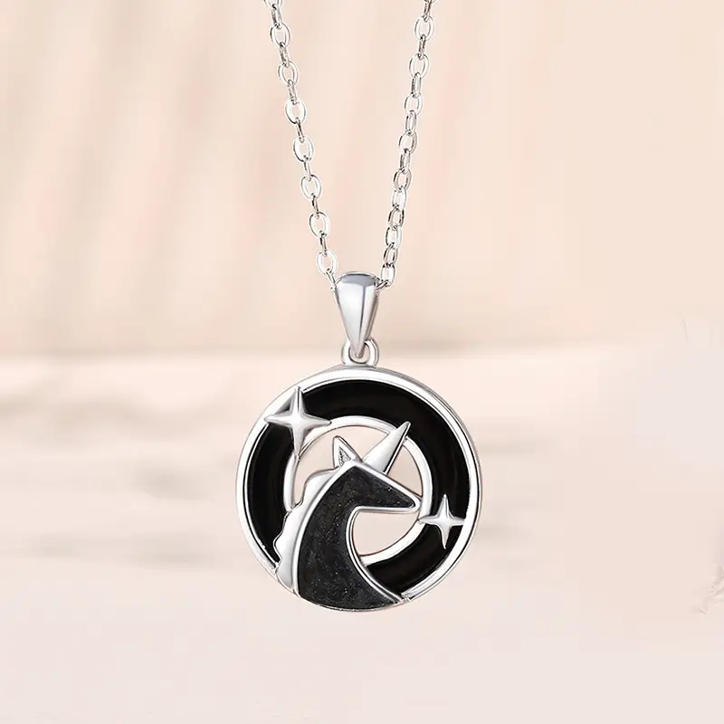Fashion Couple Sterling Silver Necklace