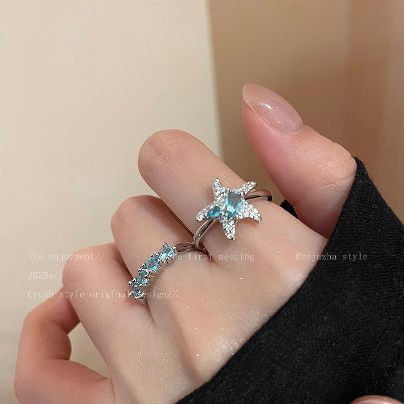 Bague Zircon Bleu Femme — Élégance et Style Assuré - image 2