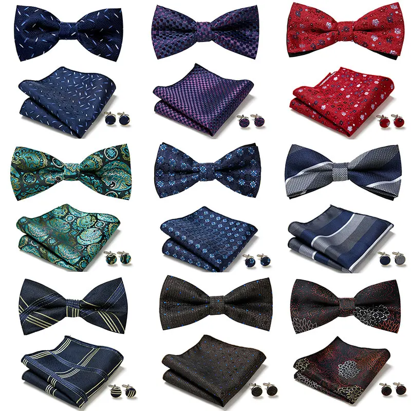 Three Piece Set of Stylish Bow Ties