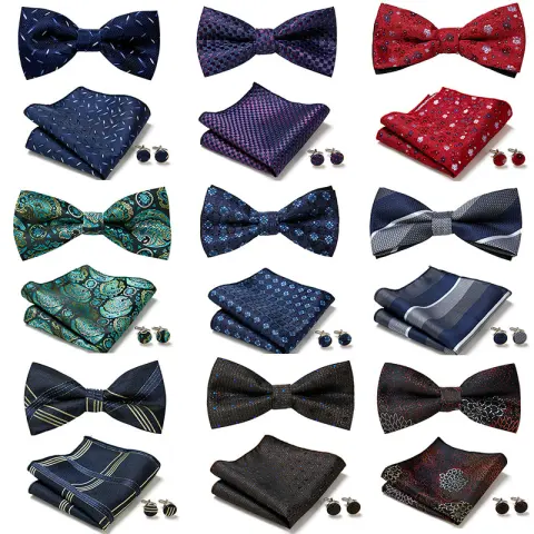 Three Piece Set of Stylish Bow Ties