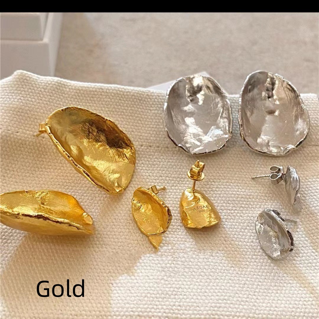 Abstract Simple Earrings Cold Temperament All-matching