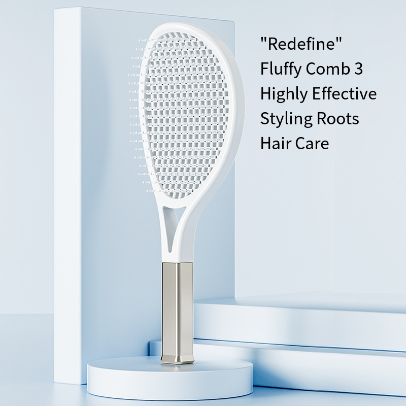 Hair Comb Tennis Racket Fluffy Combs High Skull Top Hair Artifact Airbag Cushion Massage Comb Barber Tools Hair Detangler Hairbrush For Thick Hair Self Cleaning Curly Hair Brush For Curly Hai