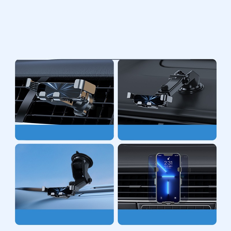 Colorful Gravity Air Outlet Navigation Mobile Phone Holder - Image 5