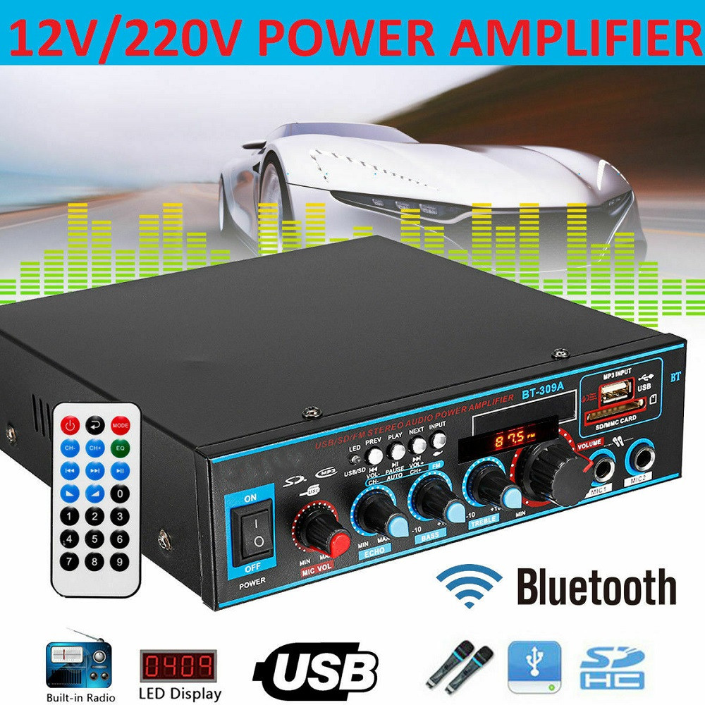 Recording Bluetooth Function Home Car Dual-purpose Power Amplifier - Image 3