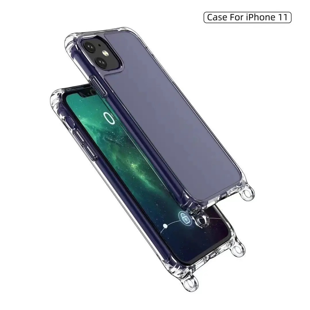 Four Corner Opening Lange Phone Case Penetration Soft Shell