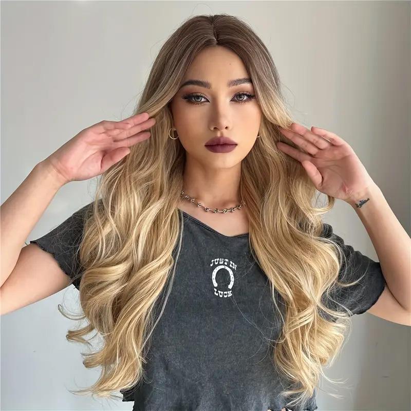 Ash Blonde Wig, Natural Wavy Hair - Daily Wear. Natural Colors. This wavy blonde wig embellishes your forehead, and is sweet. The natural wavy curl makes your look better. Wavy curly hair is also women's current favorite hairstyle. Meanwhile, blonde is th