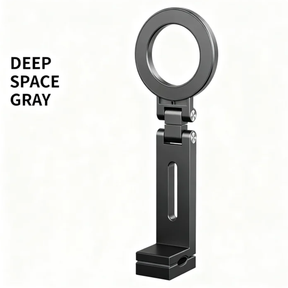 Magnetic Phone Stand For Travel, 360 Rotatable Foldable Desk Holder With N52 Strong Magnets, Portable Magsafe Compatible Mount For Airplane Train Car And Home Office