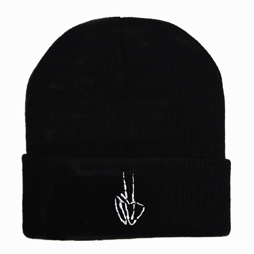 Ghost Claw Embroidery Black