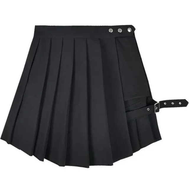 Women's Fashion Punk Gothic High Waist Skirt Black - Shop at LoveMi
