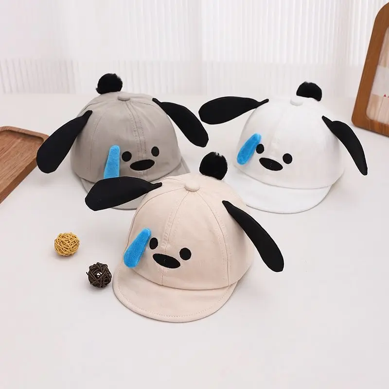 Baby Three-dimensional Drooping-eared Puppy Soft Brimmed Baseball
