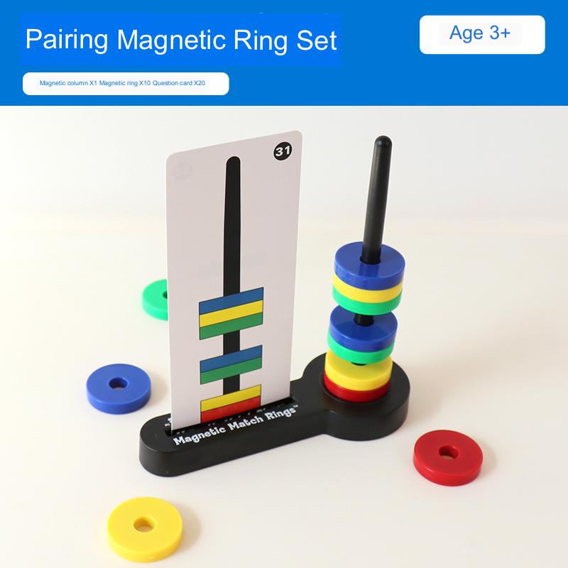 Pairing magnetic ring set