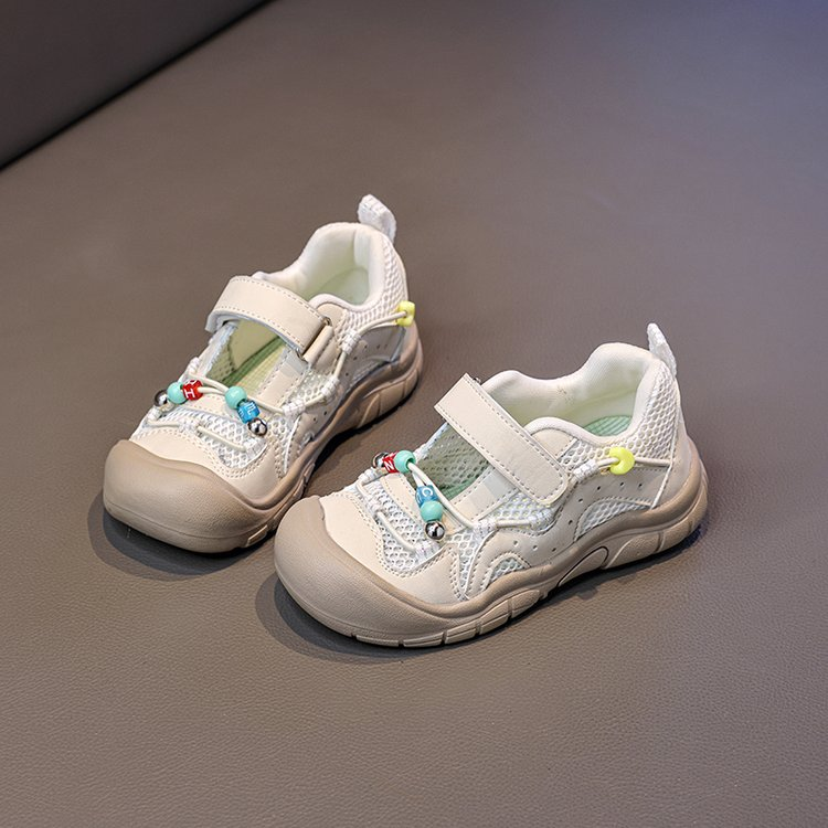2026 Summer New Girls Closed-Toe Sandals, Kids Mesh Hook-and-Loop Sneakers, Hollow Out Princess Mesh Shoes For Little Girls