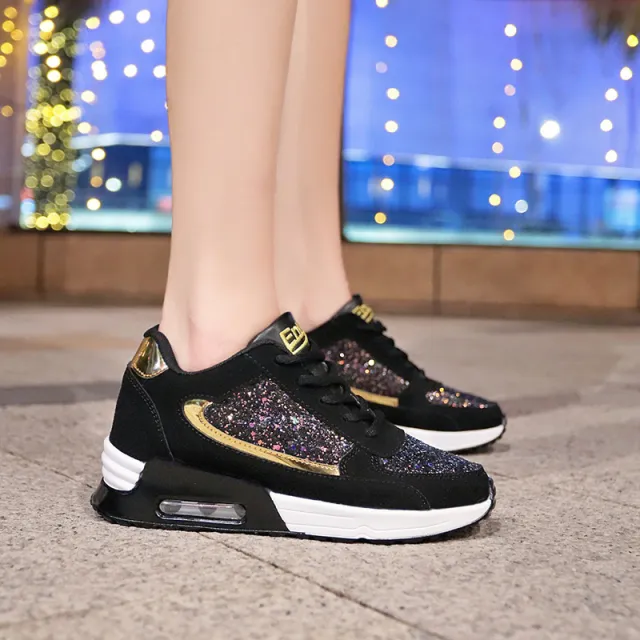Leisure Casual Breathable Muffin Shoes For Students Black - Shop at LoveMi