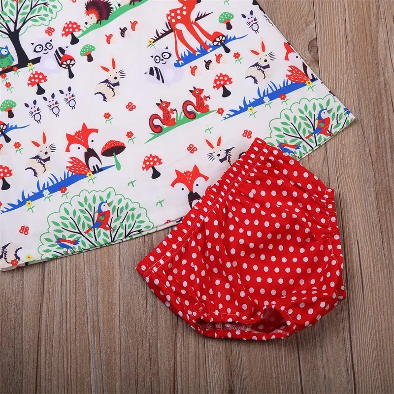 Baby Girl Animal Skirt Suit