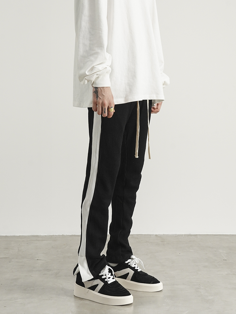Slim-fit Sweatpants With Side White Bars