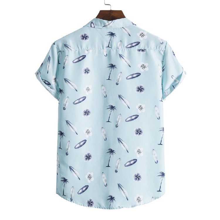 Hawaiian Beach Style Summer Suit Collar Short Sleeve Printed Shirt A19ff0b4 1de5 42b7 A6a5 6c5e750ed46d