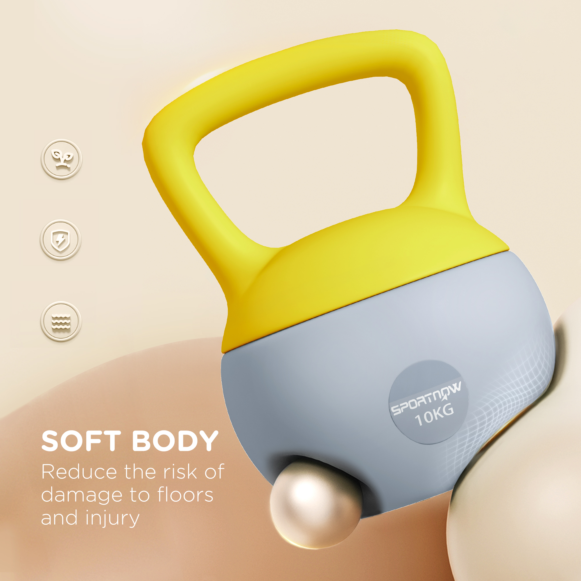 10kg Soft Kettlebell With Anti Slip Handle, Suitable For Home Gym — image 3
