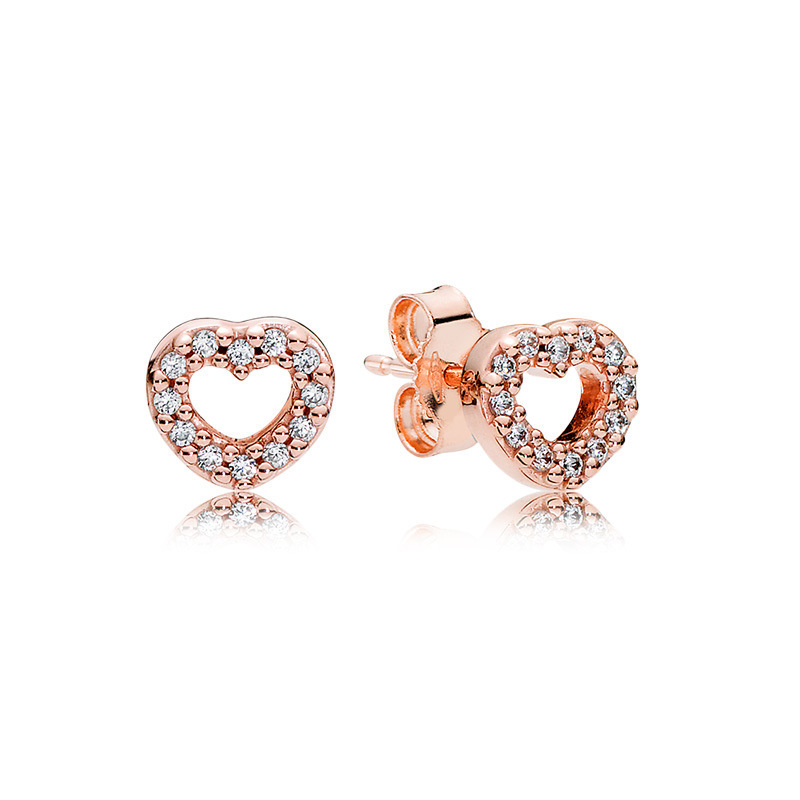 Rose Gold Daisy Flower Series Eternal Love Fashion Wild Temperament Earrings Earrings