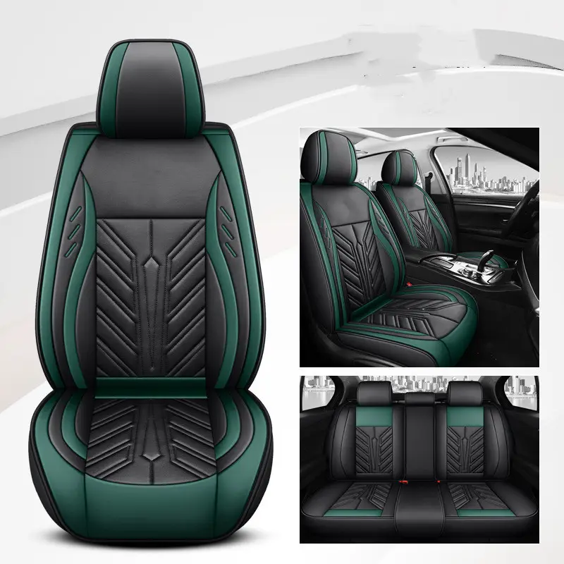 All-inclusive Wear-resistant Full-leather Contrast Stitching Car Seat